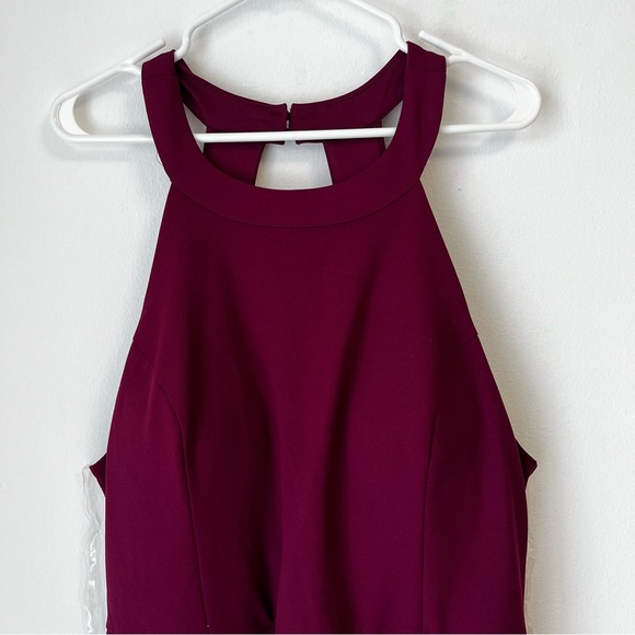 Speechless Halter Trendy Bow-Back A-Line Dress Magenta Fit & Flared Size 18 NWT - Picture 4 of 12